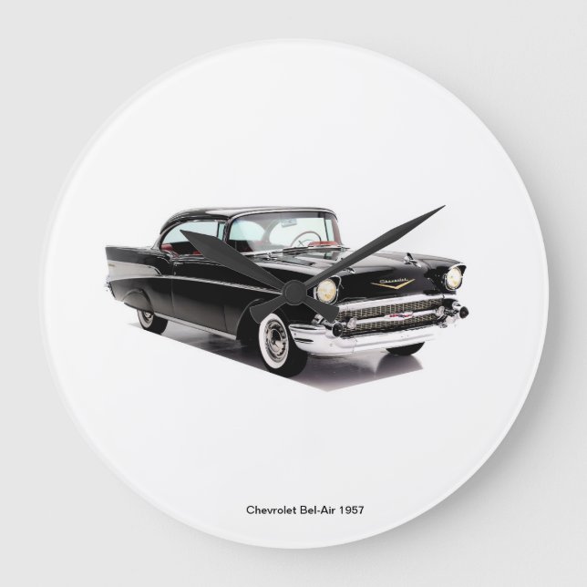 Image de voiture classique pour horloge ronde (gra (Recto)
