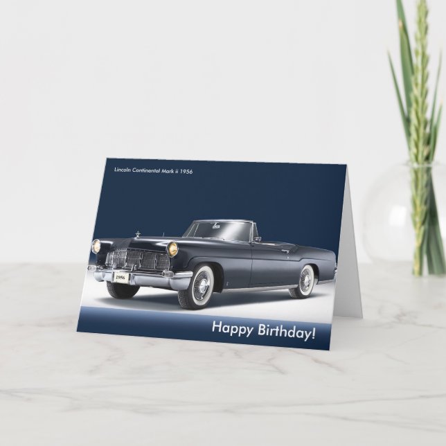 Image de voiture classique pour la carte de voeux  (Devant)