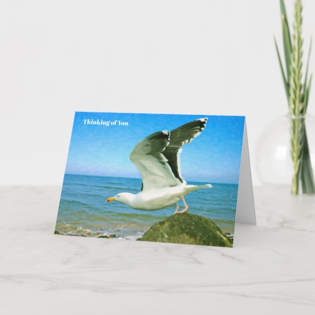 Image d'oiseau pour la carte Get well (Devant)