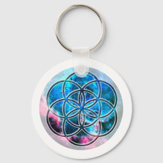 Image du nombre 7 : la Graine de Vie Keychain