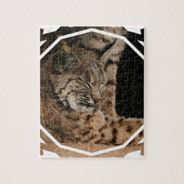Image d'un puzzle de chat sauvage (Vertical)