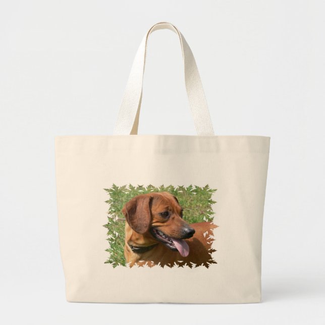 Image d'un sac de toile de chien de teckel (Devant)