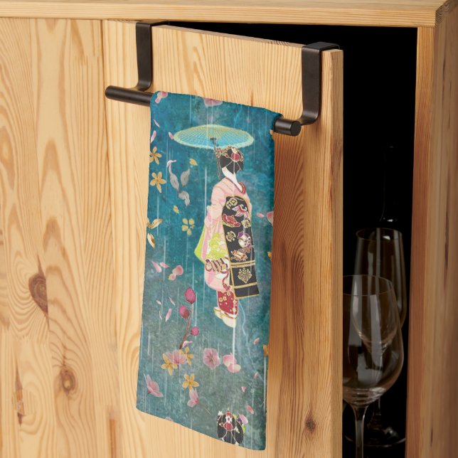 Image Geishas Kitchen Towel (Thirds Fold)