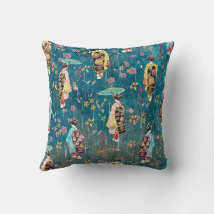 Image Geishas Throw Pillow