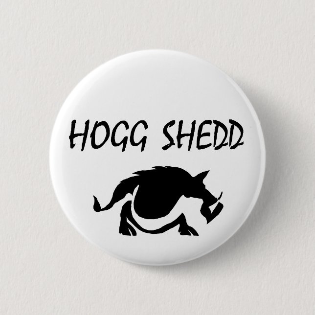 image, HoggSheddLogo-2e 2 Inch Round Button (Front)