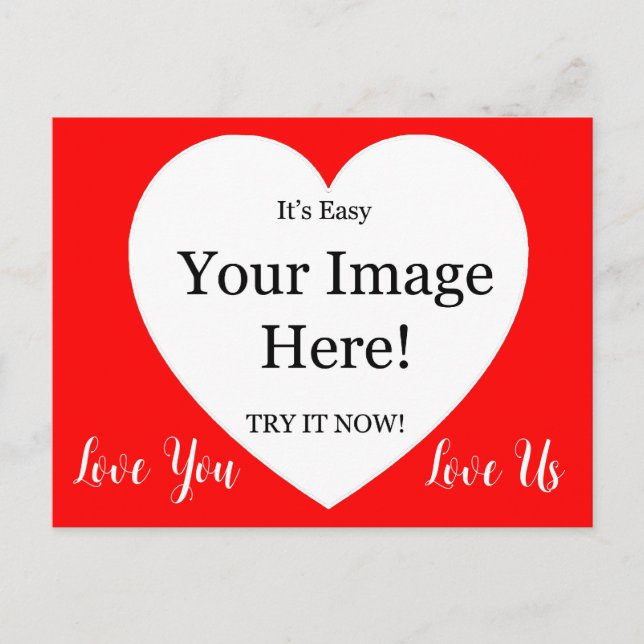  Image In The Heart Valentine Postcard (Front)
