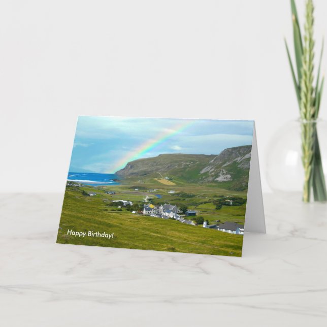 Image irlandaise de la carte de voeux d'anniversai (Devant)