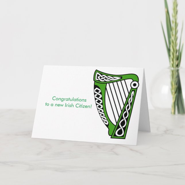 Image irlandaise pour carte de voeux (Devant)