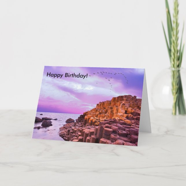 Image irlandaise pour carte de voeux d'anniversair (Devant)