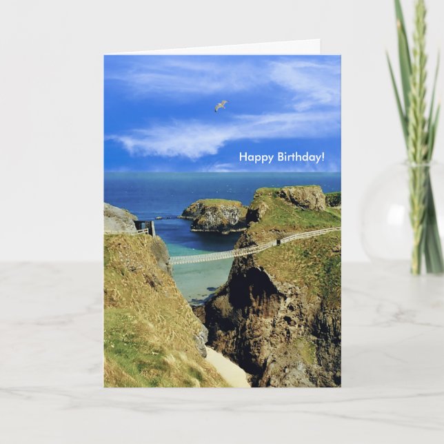 Image irlandaise pour carte de voeux d'anniversair (Devant)