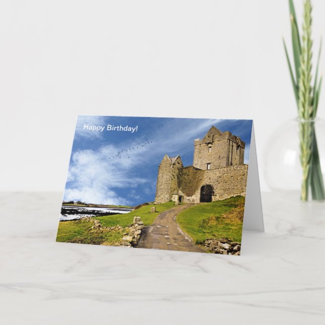 Image irlandaise pour carte de voeux d'anniversair (Devant)