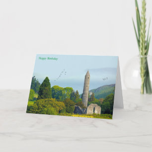 Image irlandaise pour carte de voeux d'anniversair