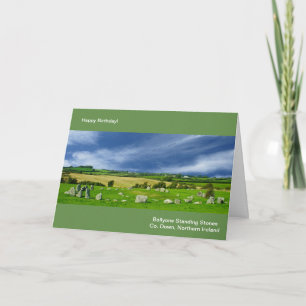 Image irlandaise pour carte de voeux d'anniversair