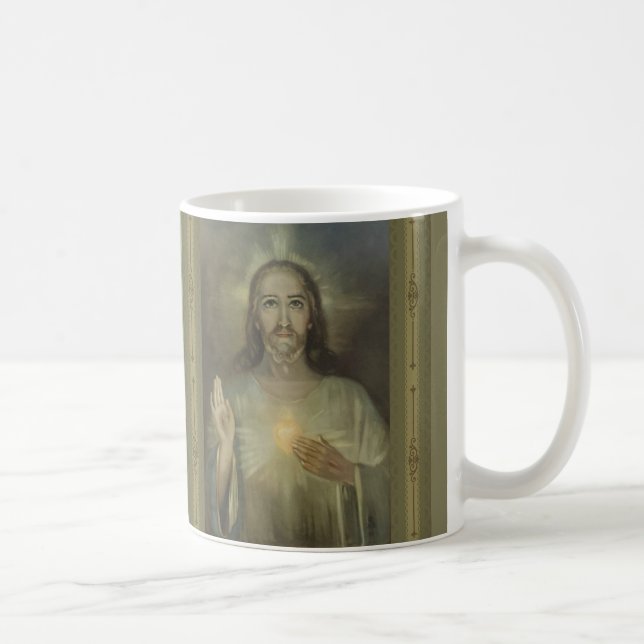 Image miraculeuse de coeur sacré de tasse de Jésus (Droite)