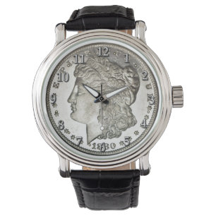 Image Morgan Silver Dollar sur la montre avec des 