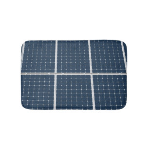Image of a solar power panel funny bath mat