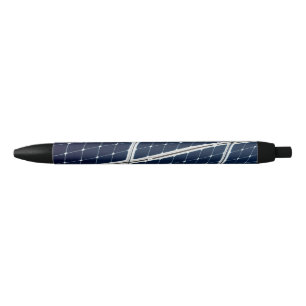 Image of a solar power panel funny black ink pen