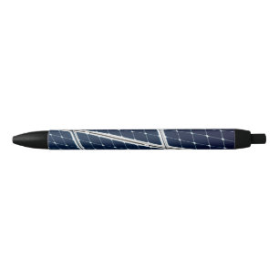 Image of a solar power panel funny black ink pen