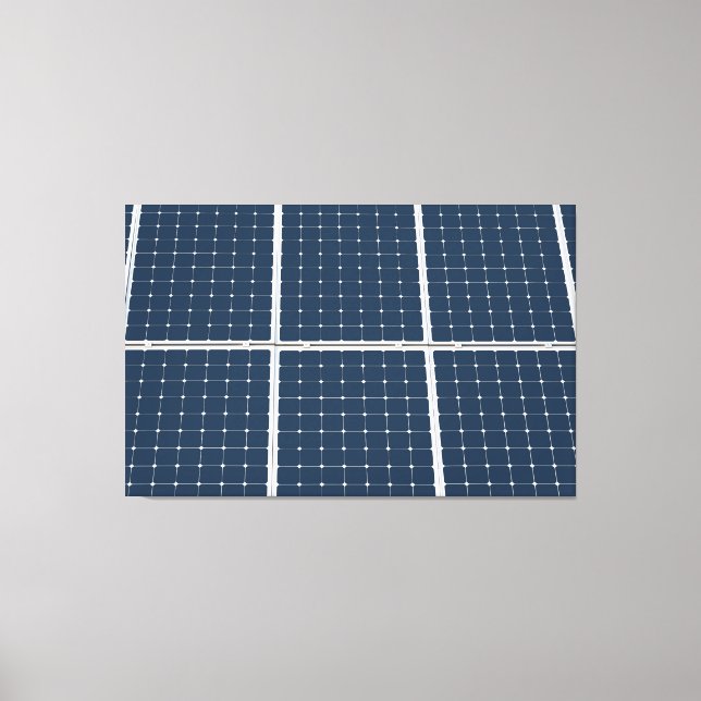 Image of a solar power panel funny canvas print (Front)