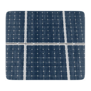 Image of a solar power panel funny cutting board