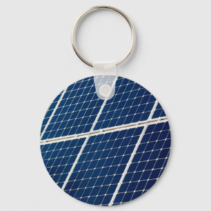 Image of a solar power panel funny keychain