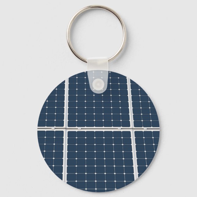 Image of a solar power panel funny keychain (Front)