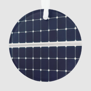 Image of a solar power panel funny ornament