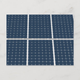 Image of a solar power panel funny postcard