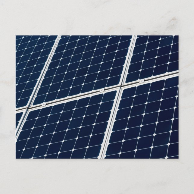 Image of a solar power panel funny postcard (Front)
