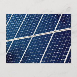 Image of a solar power panel funny postcard