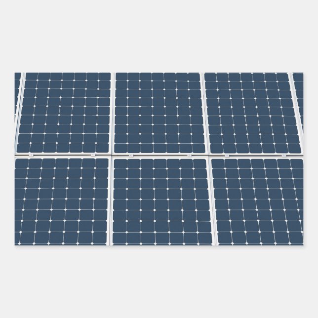 Image of a solar power panel funny sticker (Front)