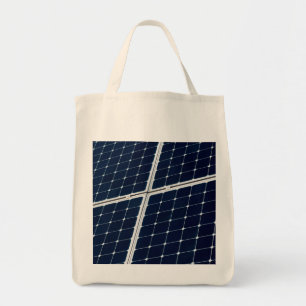 Image of a solar power panel funny tote bag