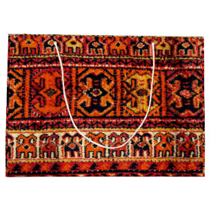 Image of a vintage carpet. Impressive texture Large Gift Bag
