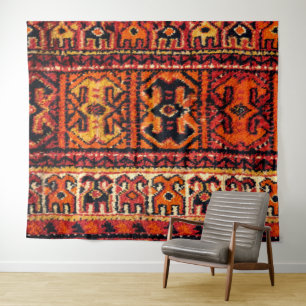 Image of a vintage carpet. Impressive texture Tapestry