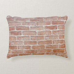 Image of Background brick wall textureabstract, ag Accent Pillow