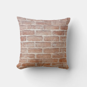 Image of Background brick wall textureabstract, ag Throw Pillow