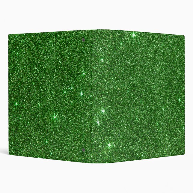 Image of Bright Green Glitter Binder (Background)