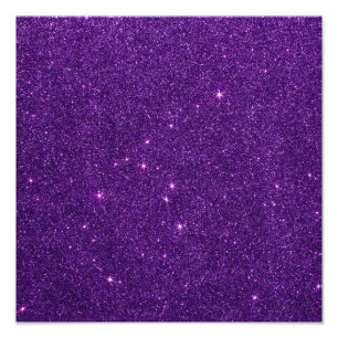Image of Bright Purple Glitter Photo Print