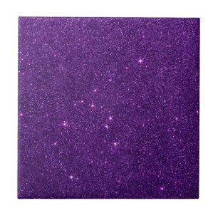 Image of Bright Purple Glitter Tile