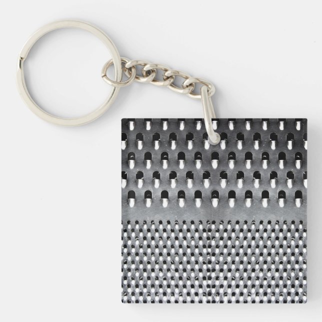 Image of Funny Cheese Grater Keychain (Front)