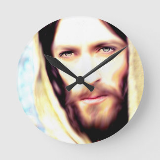 Image Of Jesus Round Clock