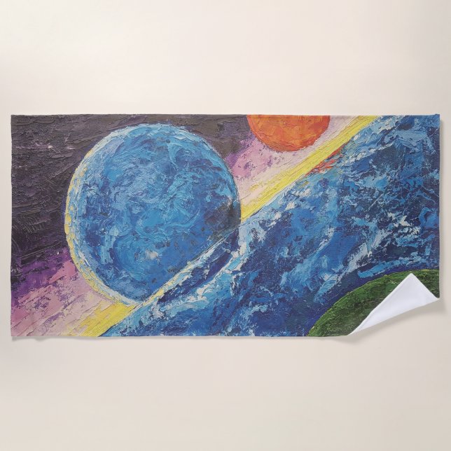 Image of my artwork Horizonte Beach Towel (Front)