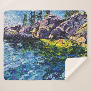 Image of my Maritime art piece Sherpa Blanket