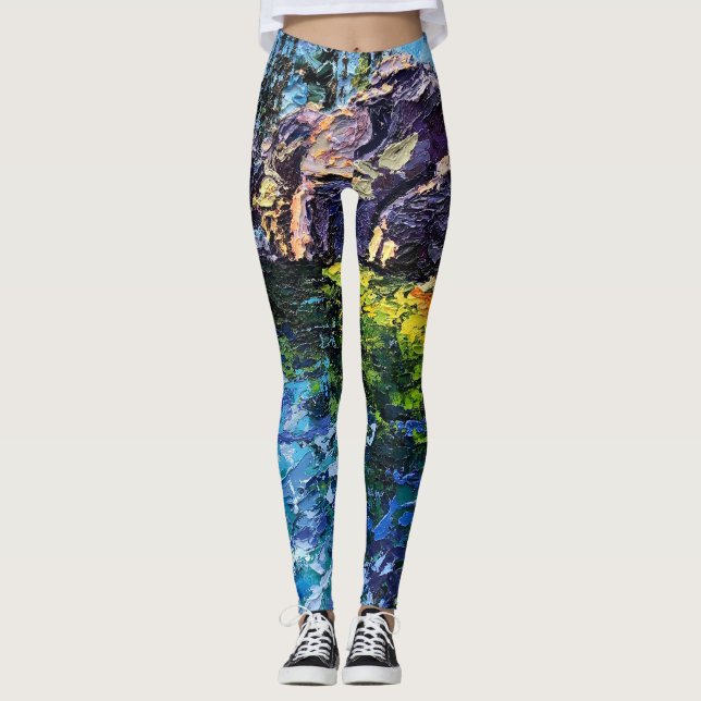 Image of my Maritime artwork Leggings (Front)