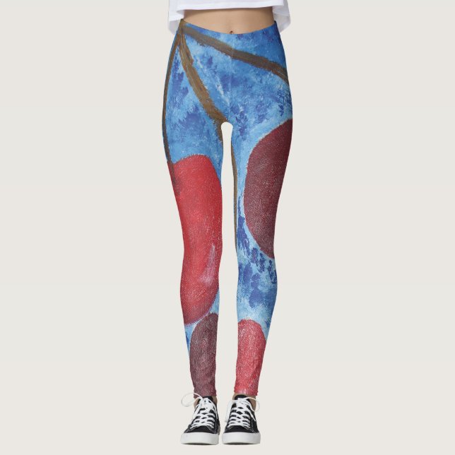 Image of my work Cherries Leggings (Front)