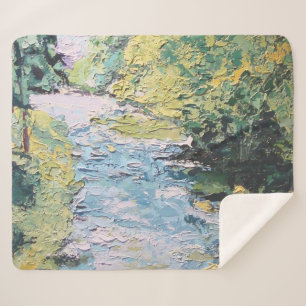Image of my work Seeing Through the Forest Sherpa Blanket