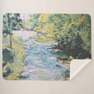 Image of my work Seeing Through the Forest Sherpa Blanket