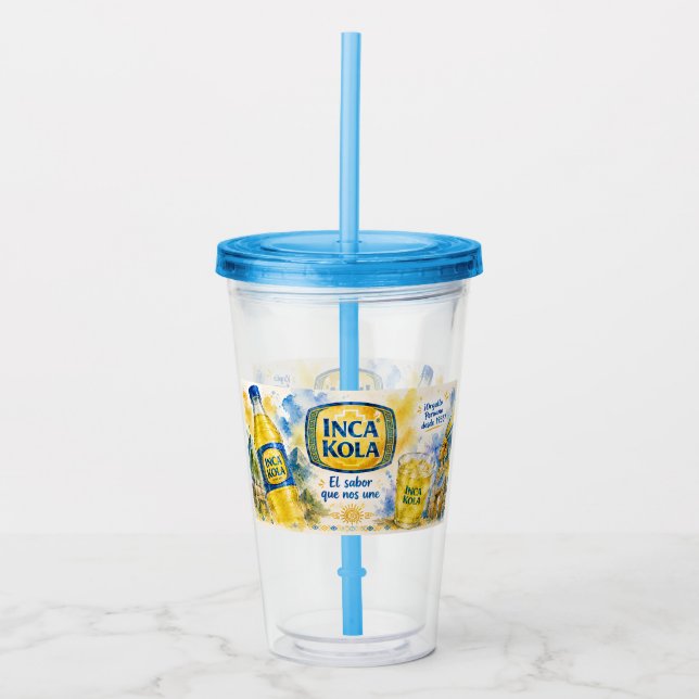 IMAGE OF PERUVIANS' DRINK ACRYLIC TUMBLER (Front)