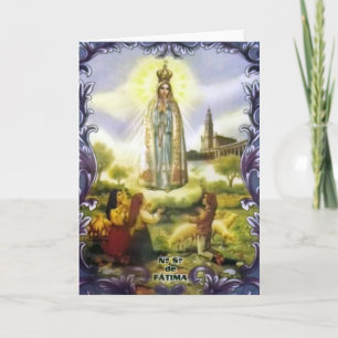 Image of the apparition Our Lady of Fatima Card