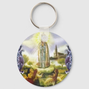 Image of the apparition Our Lady of Fatima Keychain